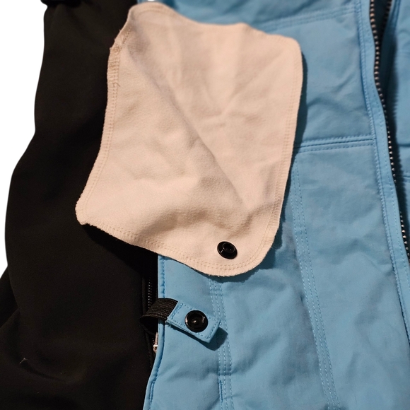 Obermeyer Ridge Line Down-Filled Ski Jacket Black/Sky Blue– Women’s Size 8 - Picture 3 of 13